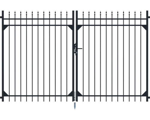Doppeltor ALBERTS Columbus 200 x 180 cm schwarz