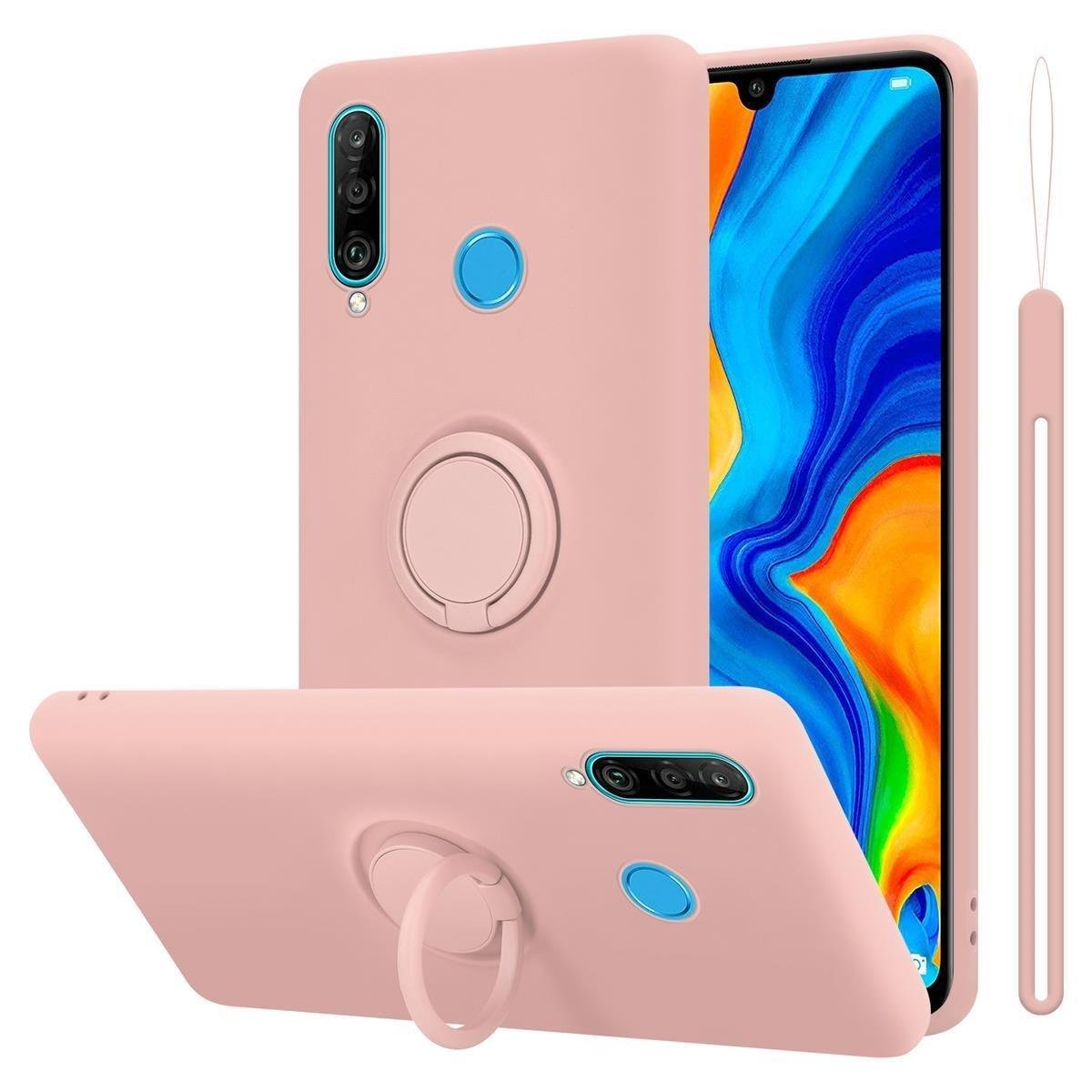 Hülle für Huawei P30 LITE TPU Silikon mit Ring Liquid