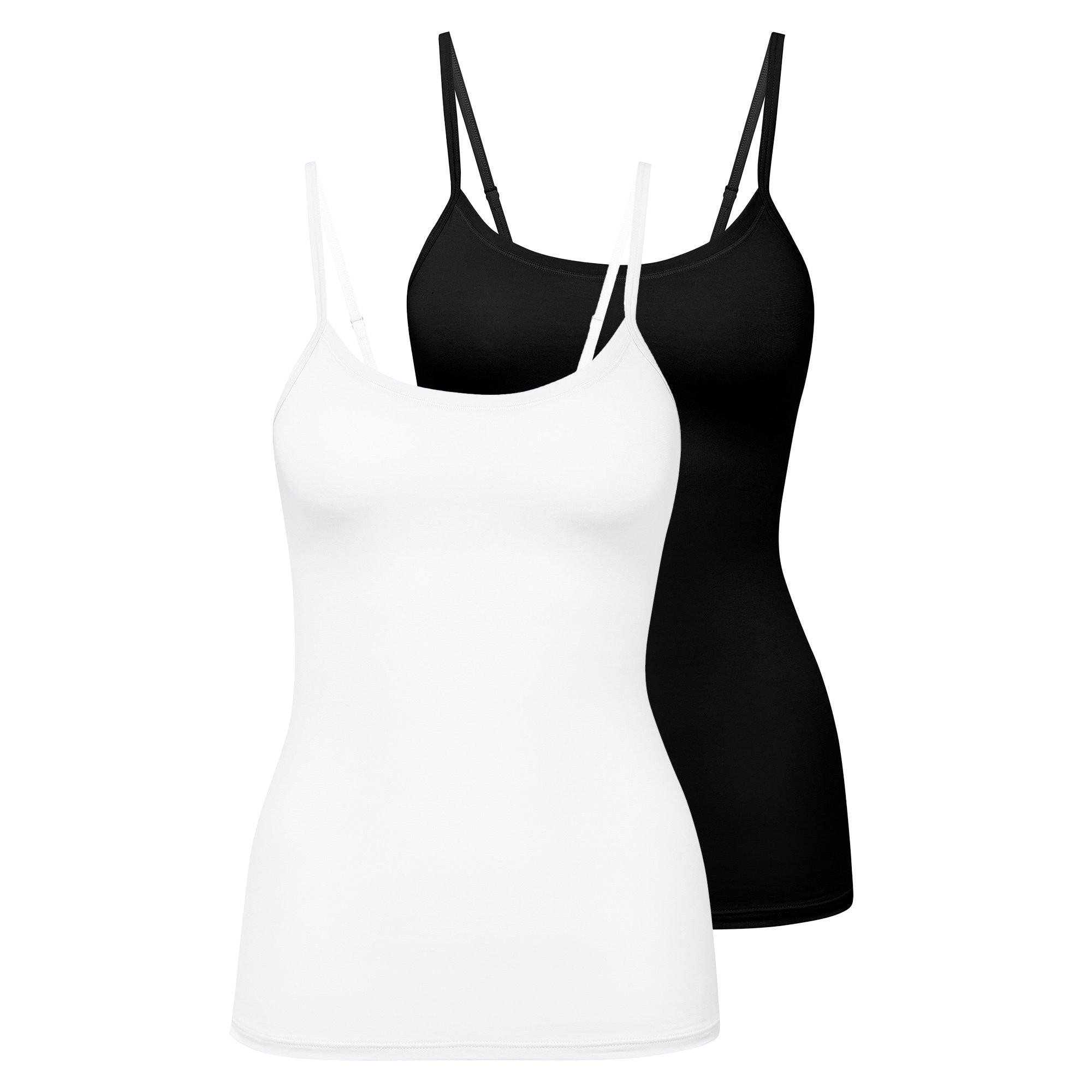 Unterhemd 2er Pack Stretch-Natural Comfort Spaghetti-Top