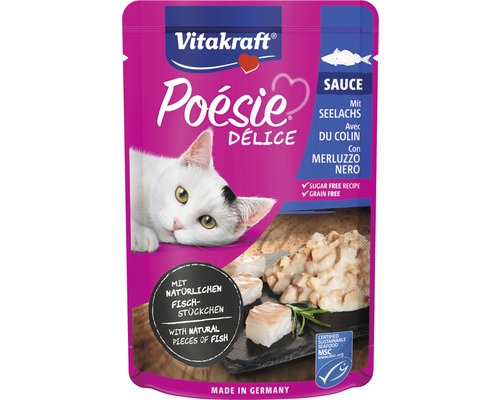 Katzenfutter Vitakraft Poésie DéliSauce Seelachs 85g