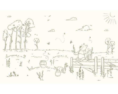 Fototapete Vlies DX8-193 Disney Winnie Pooh Bee at One 8-tlg. 250 x 400 cm