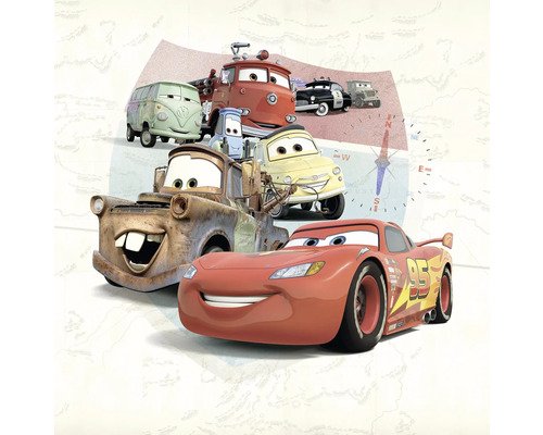 Fototapete Vlies DX5-171 Disney and Pixar Cars Open Ro 5-tlg. 250 x 250 cm