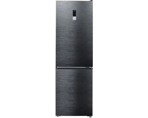 Wolkenstein WKG456ENFDDIX Kühl- und Gefrierkombination BxHxT 59,5 x 201 x 68 cm dark inox design