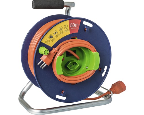 Kabelrolle Haspel blau/grün 50 m