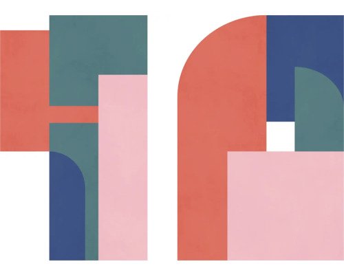 Fototapete Vlies FLX7-032 Geometric Colours 7-tlg. 250 x 350 cm