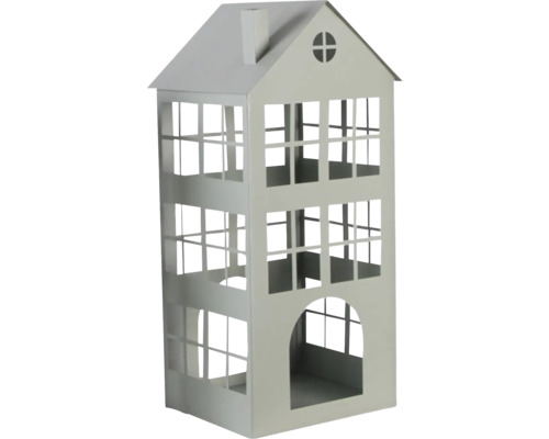 Laterne Lafiora Metall Haus 22 x 45 cm grün