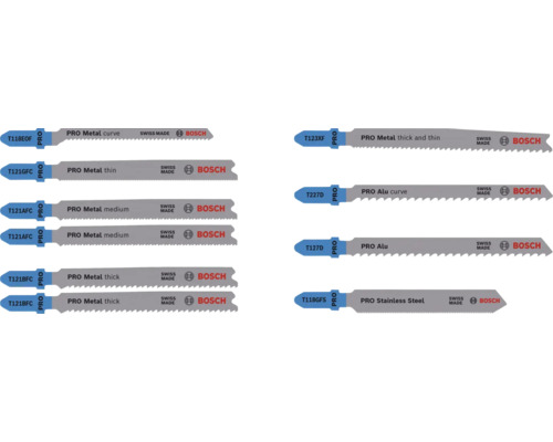 Bosch Stichsägeblatt PRO Set 92 mm 10-tlg