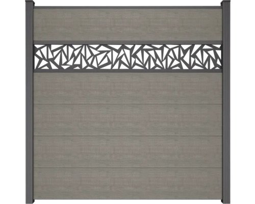 Hauptelement GroJa BasicLine Triangle 180 x 180 cm Grey Ash Cut