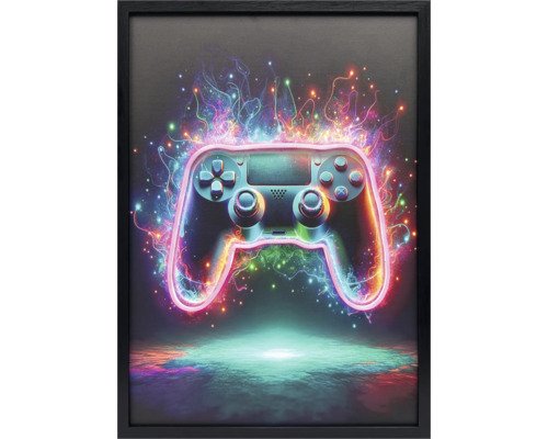 Gerahmtes Bild LED Neon Controller 50x70 cm