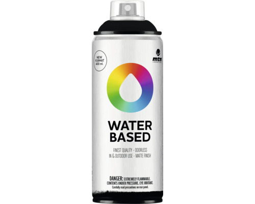 MTN Sprühlack Water Based RV-9011 carbon black matt 400 ml