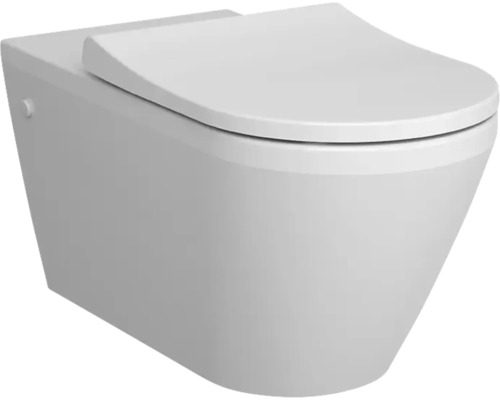 Wand-WC VitrA Integra ohne Spülrand weiss glänzend mit WC-Sitz 7098B003-6356