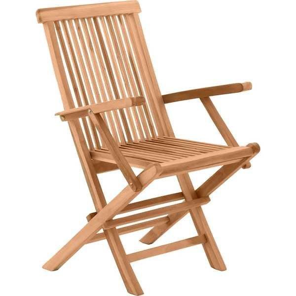 Garten Klappstuhl Teak natur (2er-Set)