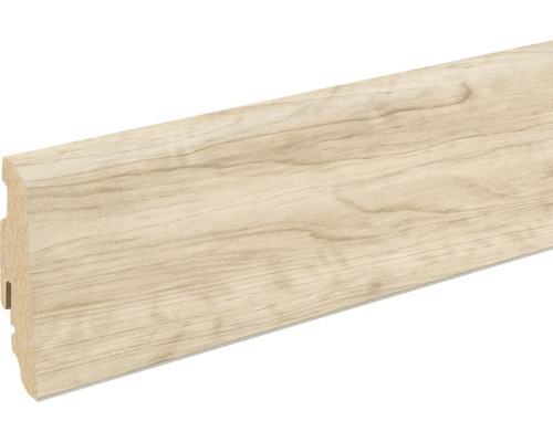 SKANDOR Sockelleiste Riffeleiche sägerau FOEI413 FU60L 2400 x 58 x 19 mm