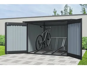 Fahrradgarage Konsta für 4 Fahrräder 217 x 226 x 166 cm schwarz