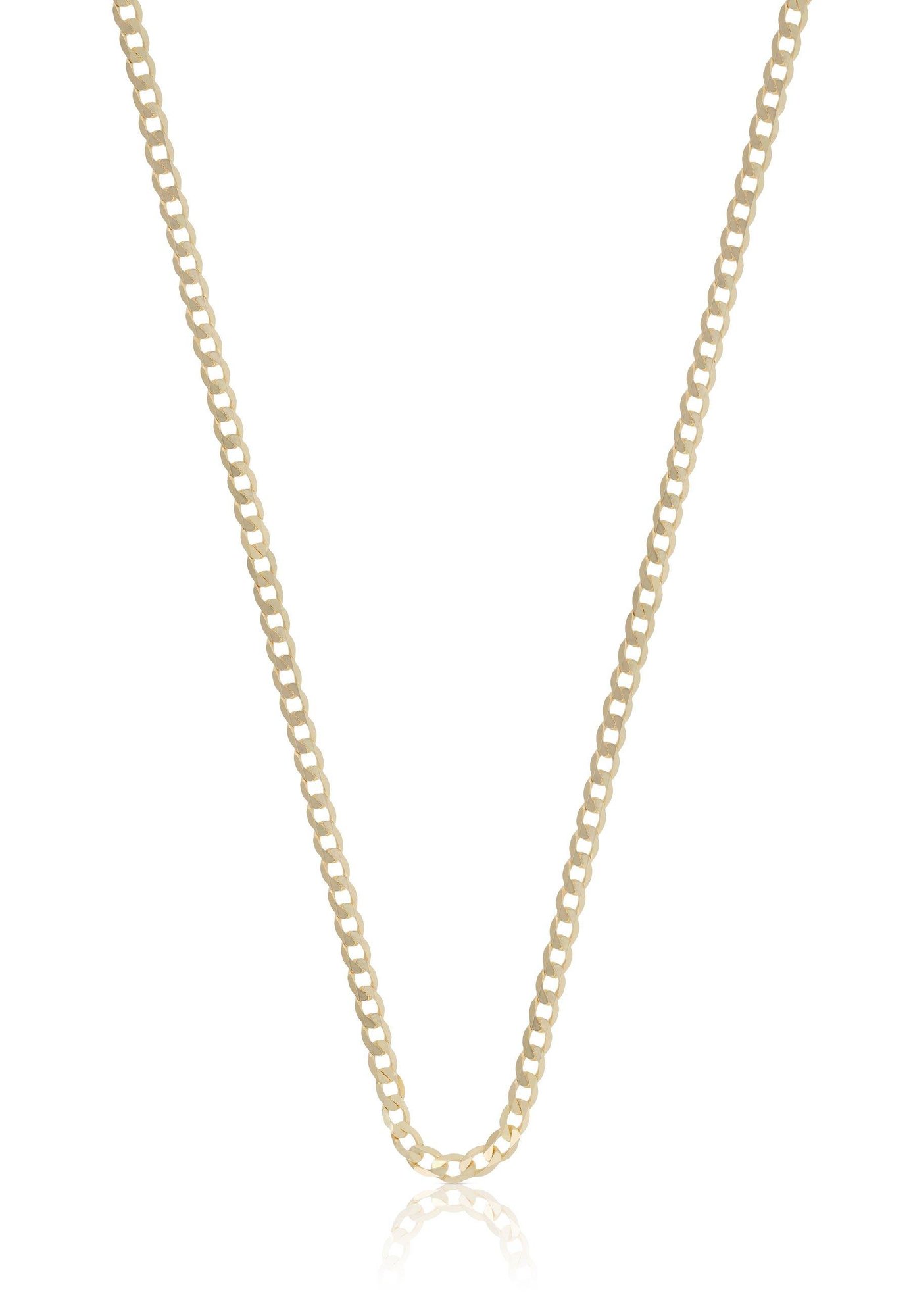 Collier Panzer Gelbgold 750, 2.4mm, 45cm