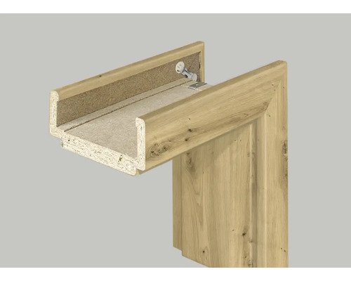 Pertura Komplettzarge CPL Eiche Astig 198,5x61x12 cm Links