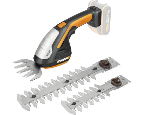 Akku-Gras- und Strauchschere WORX 20V 12cm/20cm WG801E.9, ohne Akku und Ladegerät