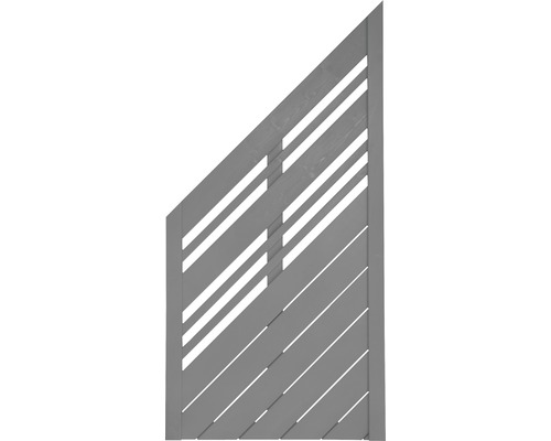 Abschlusselement Konsta Reddy 90 x 180/90 cm links, hellgrau