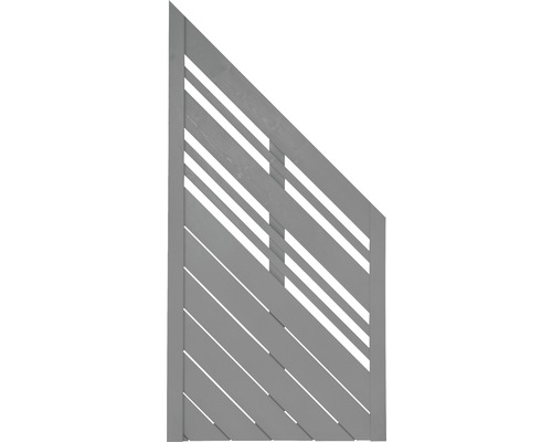 Abschlusselement Konsta Reddy 90 x 180/90 cm rechts, hellgrau