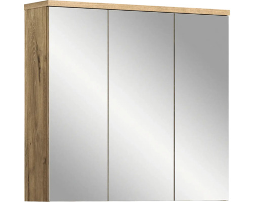 Xonox.home Spiegelschrank Grado BxHxT 75 x 80 x 20 cm nox oak