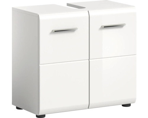 Xonox.home Waschbeckenunterschrank Ice BxHxT 60 x 54 x 32 cm Frontfarbe weiss hochglanz