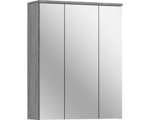 Xonox.home Spiegelschrank Blake BxHxT 60 x 77 x 21 cm rauchsilber