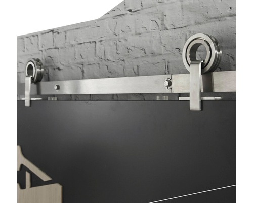Intersteel Schiebetürsystem 200 cm Modern Top Edelstahl gebürstet