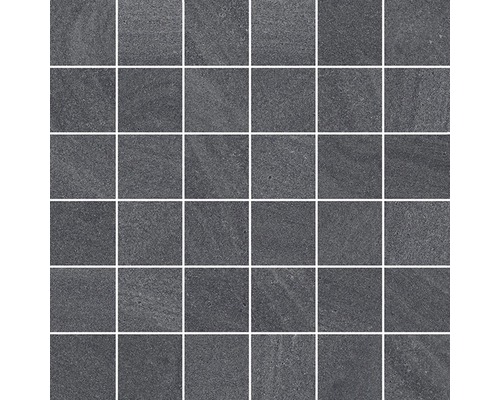 Feinsteinzeugmosaik Austral anthrazit 30x30 cm