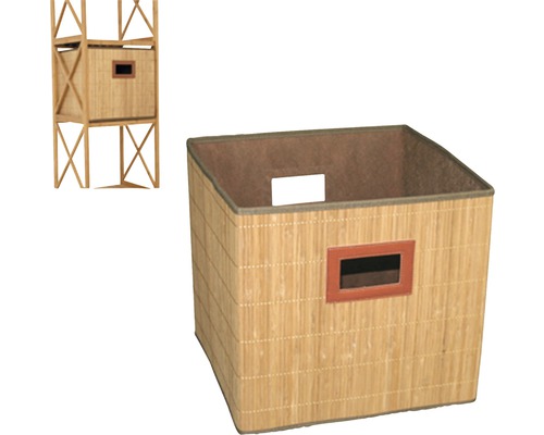 Aufbewahrungskorb Bambus faltbar 31x32x32 cm