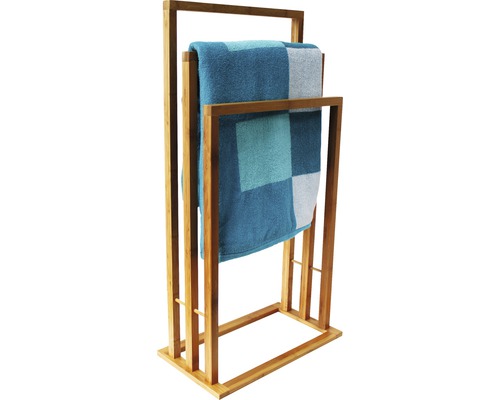 Handtuchstange Bambus 82x42x24 cm