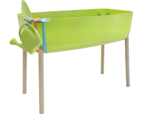 FloraSelf Hochbeet für Kinder Floralie Gärtnern mit Kids erbsengrün