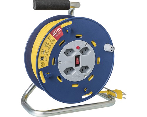 Kabelrolle Stero Loop 4xT13 blau grau 40 m