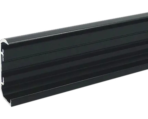 U-Seitenführung A1 klebend schwarz 28&34 mm für SOLUNA Plissee nach Maß