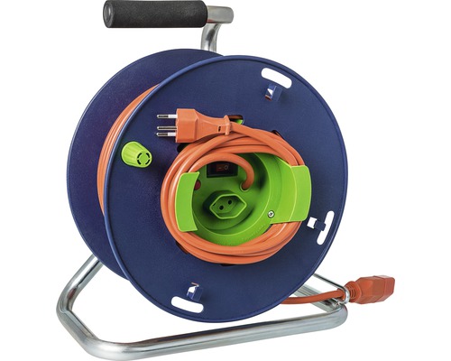 Kabelrolle Haspel blau/grün 30 m