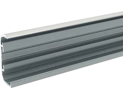 U-Seitenführung A1 klebend grau 22 mm für SOLUNA Plissee nach Maß