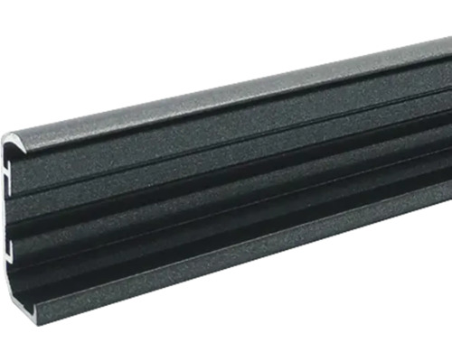 U-Seitenführung A1 klebend anthrazit 22 mm für SOLUNA Plissee nach Maß