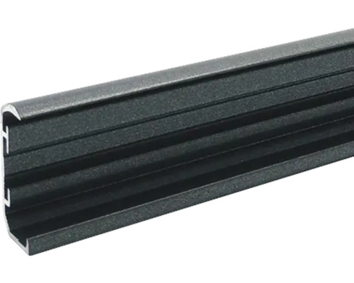 U-Seitenführung A1 klebend anthrazit 28&34 mm für SOLUNA Plissee nach Maß