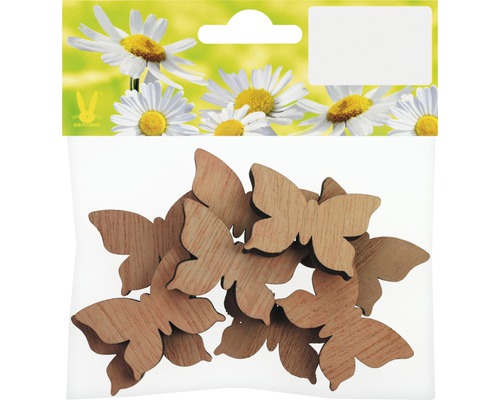 Holzschmetterlinge assortiert 8 cm
