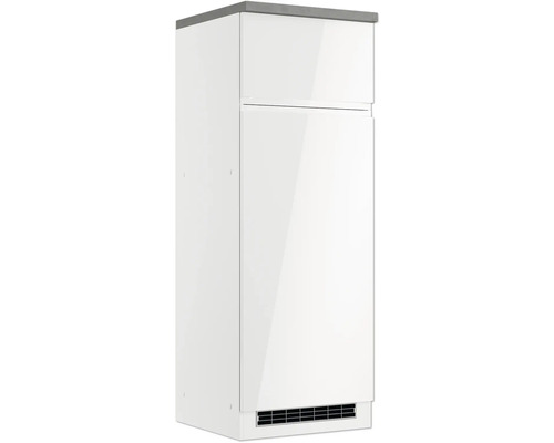 Kühlumbauschrank für 145er Einbaukühlschrank Held Möbel Kiel BxHxT 60x166x60 cm Frontfarbe weiss Korpusfarbe weiss
