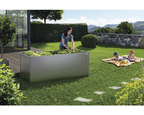 biohort Hochbeet 201x102 cm grau
