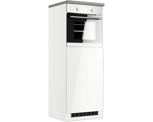 Backofen/Kühlumbauschrank für 88er Einbaukühlschrank Held Möbel Kiel BxHxT 60x166x60 cm Frontfarbe weiss Korpusfarbe weiss