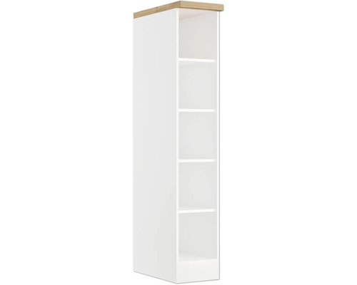 Regal Held Möbel Kiel BxHxT 30x166x60 cm Frontfarbe weiss Korpusfarbe weiss