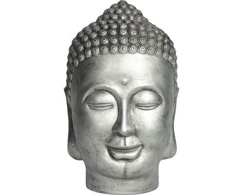 Gartenfigur Lafiora Kunststein H 68 cm silber