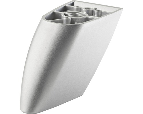 Möbelfuss Tarrox Kunststoff 100/65 x 40 x 50 mm silber