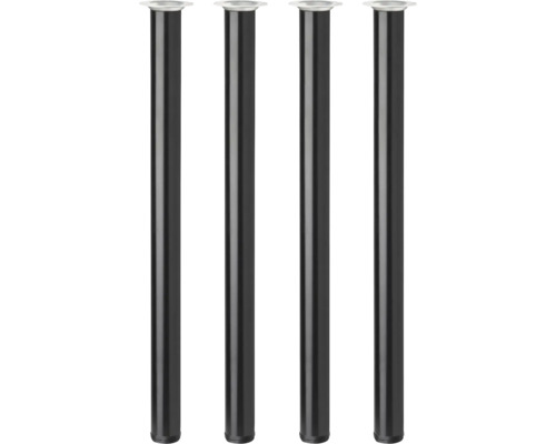 Tischbein Tarrox 4er-Set rund 710 Ø 60 mm schwarz
