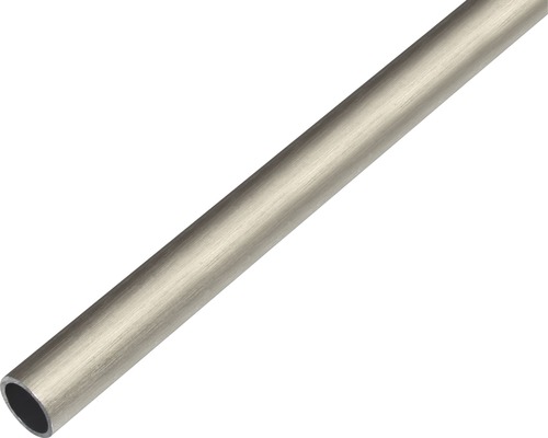 Rundrohr Aluminium edelstahldesign dunkel Ø 15 mm 1 m