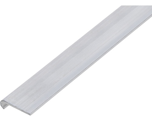ALBERTS Abschlussprofil rund Aluminium natur 20 x 6 x 1,3 mm 1 m