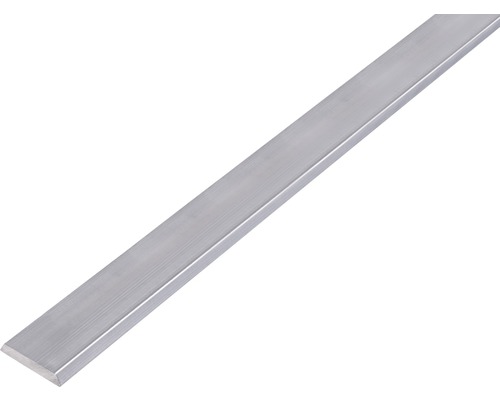 ALBERTS Abdeckrpofil mit abgerundeter Kante Aluminium natur 25 x 4 mm 1 m