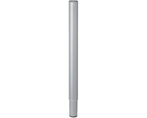 Tischbein Tarrox mit Teleskopfuss 600-900 x Ø 50 mm silber