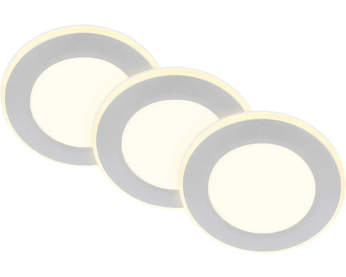 Einbauleuchte Trato CTS 3 x LED 4,9 W chrom-matt